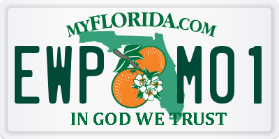 FL license plate EWPM01