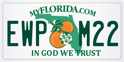FL license plate EWPM22