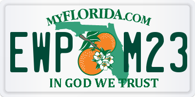 FL license plate EWPM23