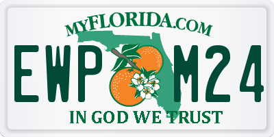 FL license plate EWPM24
