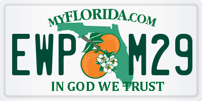 FL license plate EWPM29