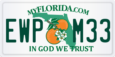 FL license plate EWPM33