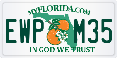 FL license plate EWPM35