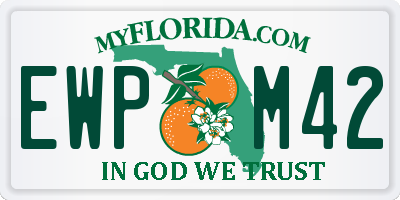 FL license plate EWPM42