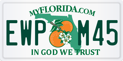 FL license plate EWPM45