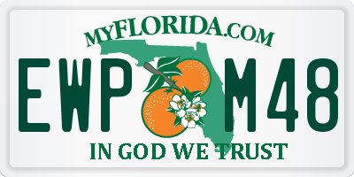 FL license plate EWPM48