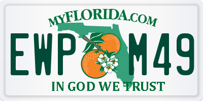 FL license plate EWPM49