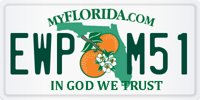 FL license plate EWPM51