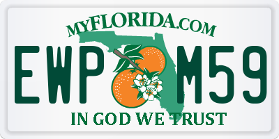 FL license plate EWPM59