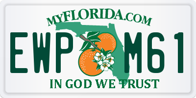 FL license plate EWPM61