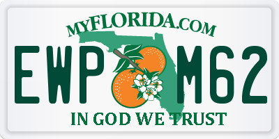 FL license plate EWPM62