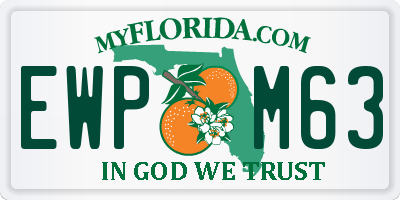 FL license plate EWPM63