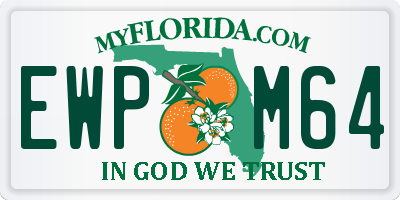 FL license plate EWPM64