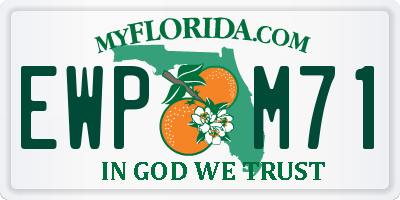 FL license plate EWPM71