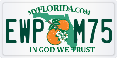 FL license plate EWPM75