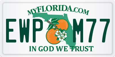 FL license plate EWPM77