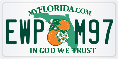 FL license plate EWPM97