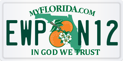 FL license plate EWPN12