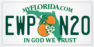 FL license plate EWPN20