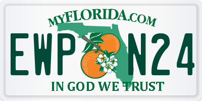 FL license plate EWPN24