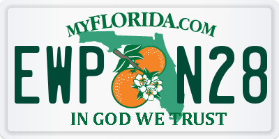 FL license plate EWPN28