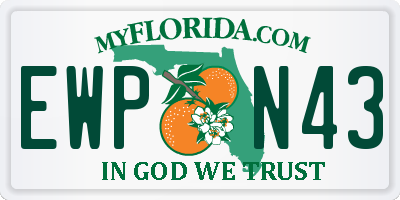 FL license plate EWPN43