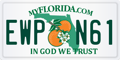 FL license plate EWPN61
