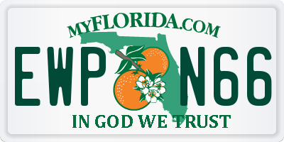 FL license plate EWPN66