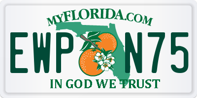 FL license plate EWPN75