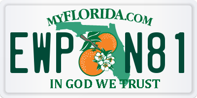 FL license plate EWPN81