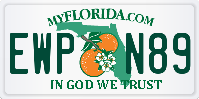 FL license plate EWPN89