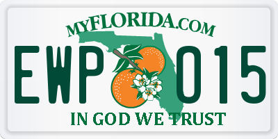 FL license plate EWPO15