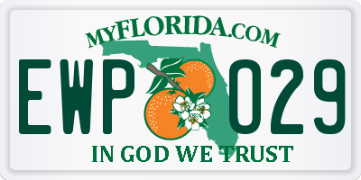 FL license plate EWPO29