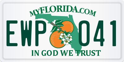 FL license plate EWPO41