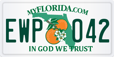 FL license plate EWPO42