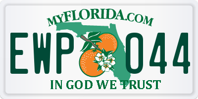 FL license plate EWPO44