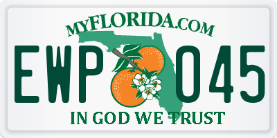 FL license plate EWPO45
