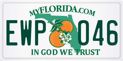 FL license plate EWPO46