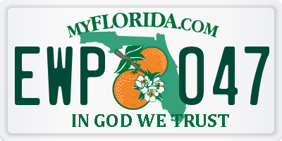 FL license plate EWPO47