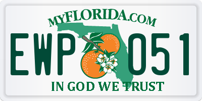 FL license plate EWPO51