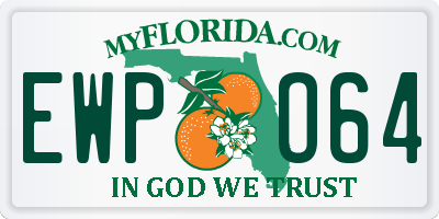 FL license plate EWPO64