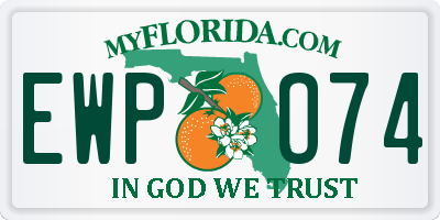 FL license plate EWPO74