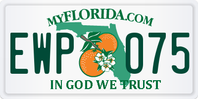 FL license plate EWPO75