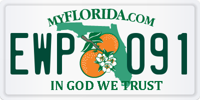 FL license plate EWPO91