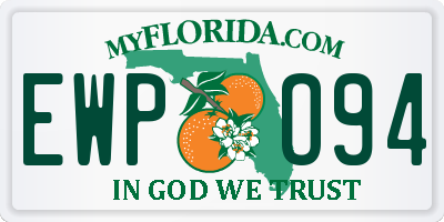 FL license plate EWPO94