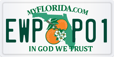 FL license plate EWPP01