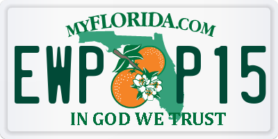 FL license plate EWPP15