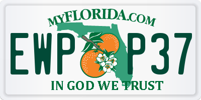 FL license plate EWPP37