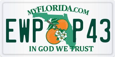 FL license plate EWPP43