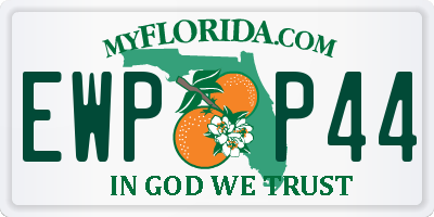 FL license plate EWPP44